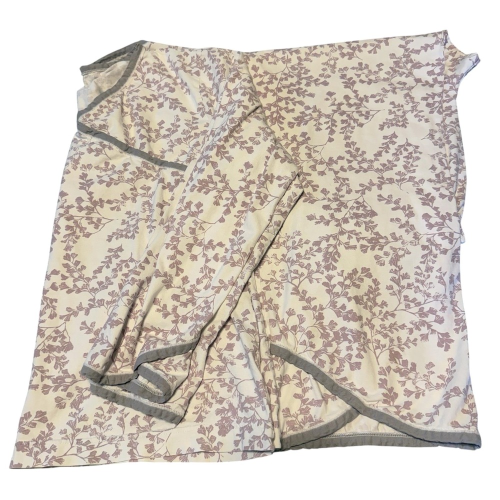 FLAWED Garnett hill floral print pajama set organic cotton size m Asian wrap